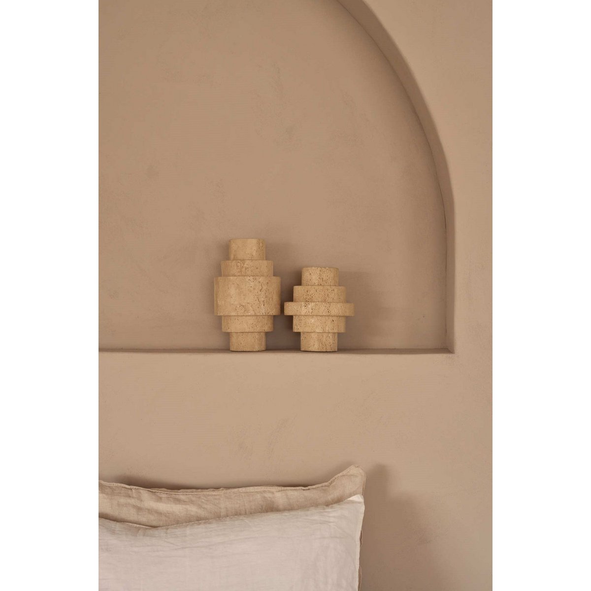 Travertine Agano Vaas L