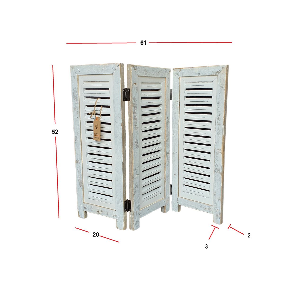 Home Deco Old Dutch Shutter 52 – weiß