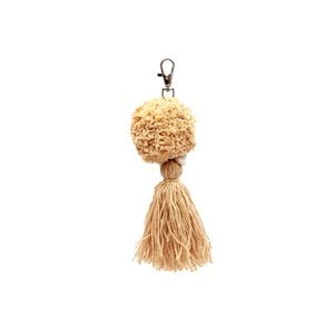 The Pompom Keychain - Mocca