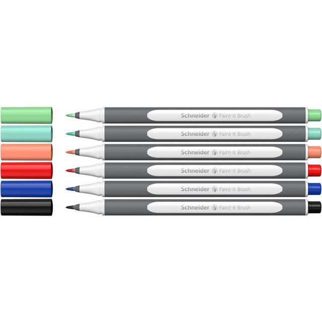 Brushpen Schneider Paint-It 070 5+1 culo. V02 cartón