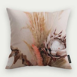 Coussin - Fleurs Séchées Beige Doux
