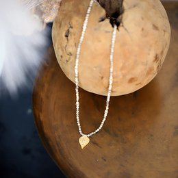 Lotus necklace labradorite moonstone