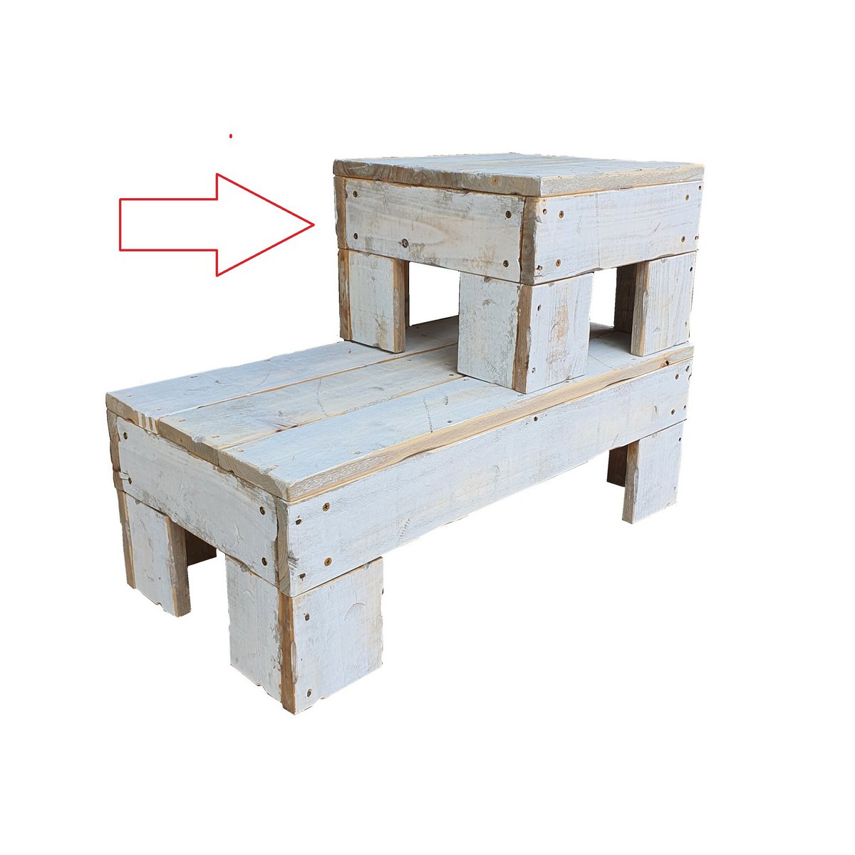 Shop in Ibiza White Up Tisch 33 – Weiß