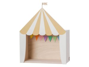 Circus shelf „the big top!” mustard-white
