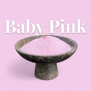 Babyrosa, unparfümierter Kerzensand, 1 kg