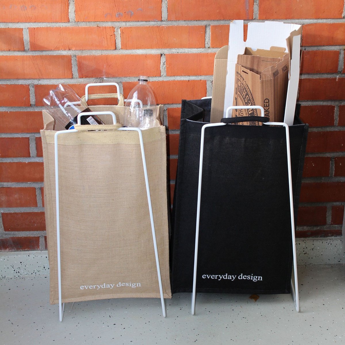 TURKU XL -recyclinghouder wit