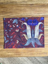 Tischset 30x43cm, Baumwolle, bedruckt | Rotes Drama