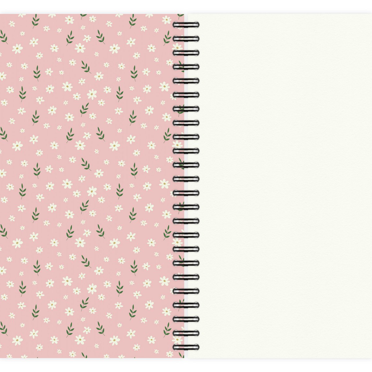 Notepad Boho Floral Pattern No. 3 A5