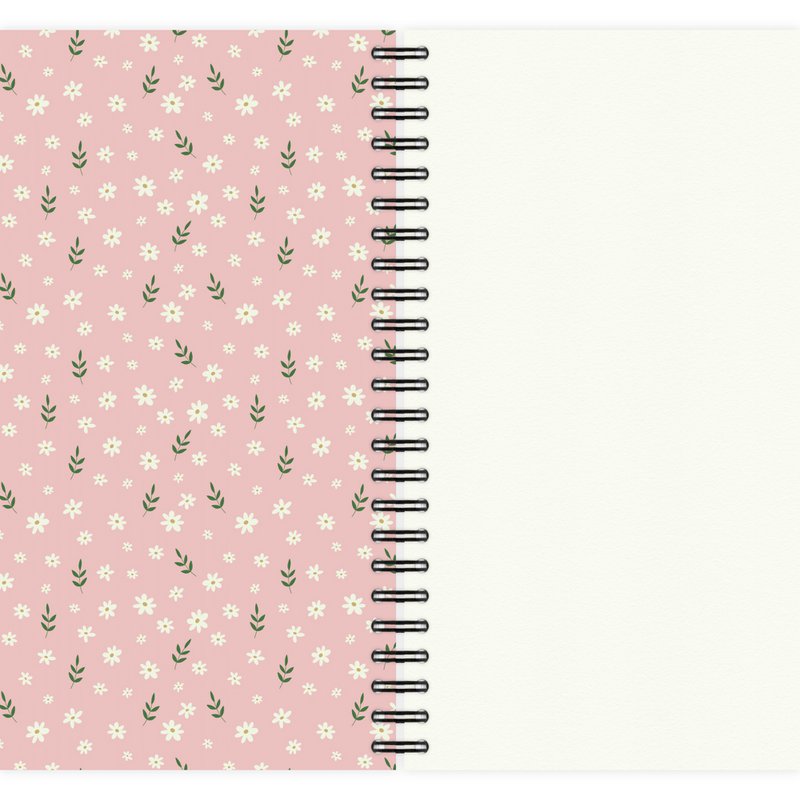 Notepad Boho Floral Pattern No. 3 A5