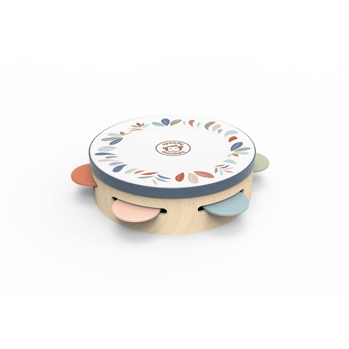 Speedy Monkey - Tambourine - 17.5x17.5x4.5 cm