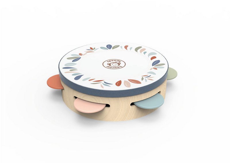 Speedy Monkey - Tambourine - 17.5x17.5x4.5 cm