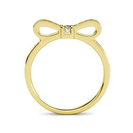 Anello a nastro - oro e cristallo