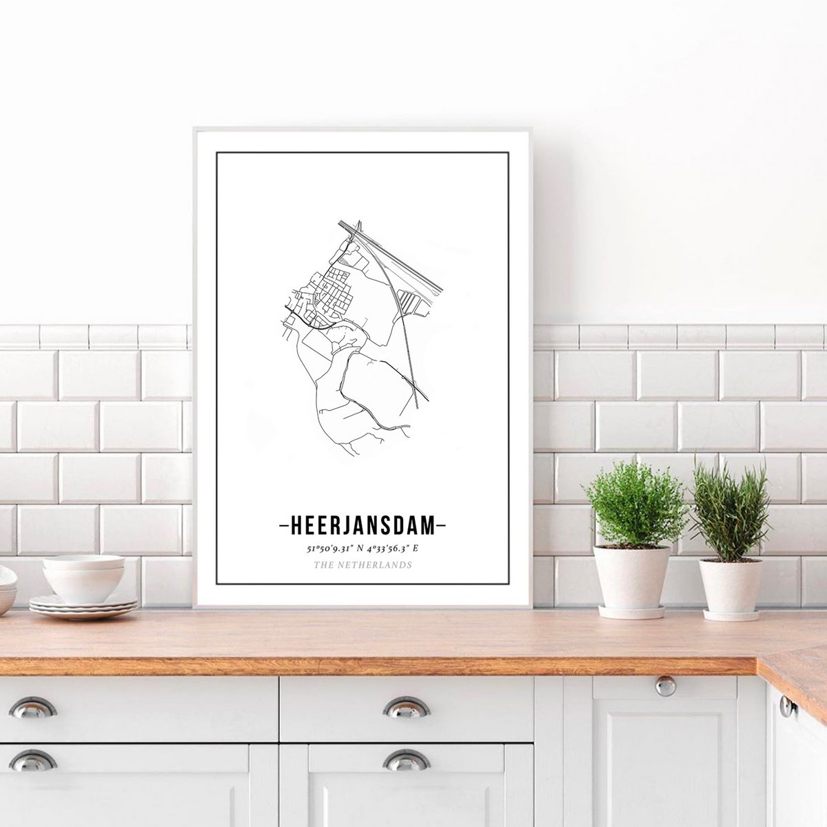Heerjansdam - City Map Poster