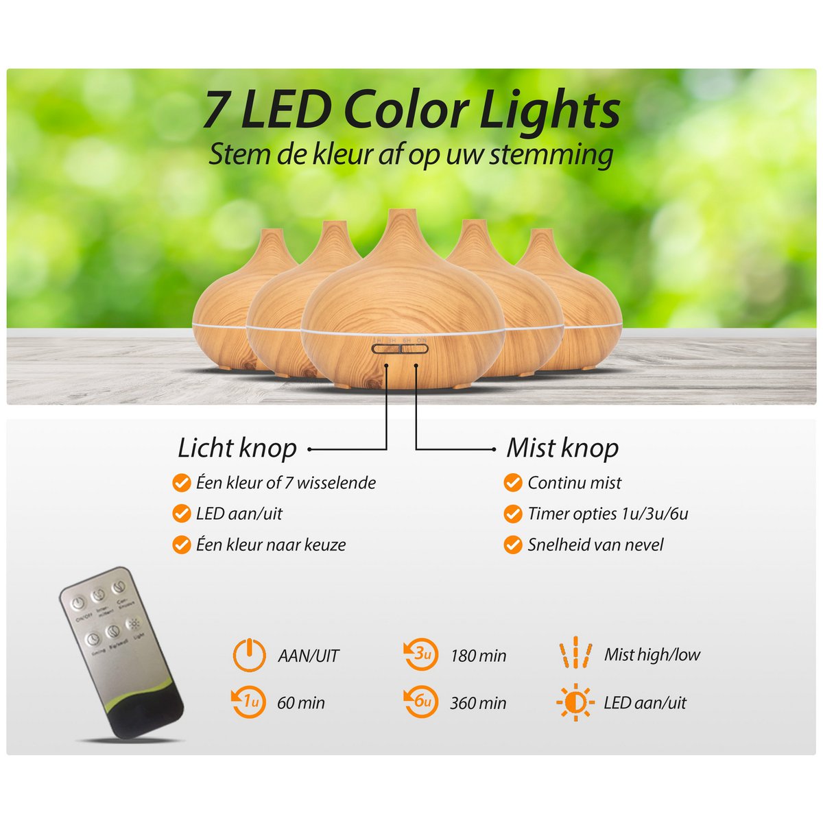 Essential Pro - Helles Holz - Aroma Diffusor