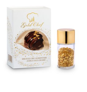125mg EDIBLE GOLD CRUMBS 23kt, salt shaker