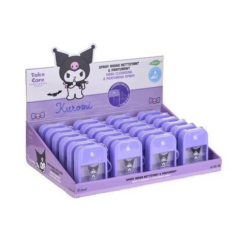 Kokosreinigungsspray Kokosnuss und Silikongehäuse Kuromi -35ml