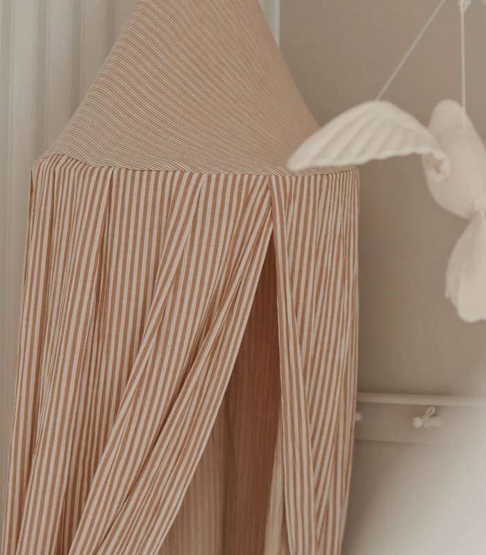 Beige Stripes - Sengehimmel