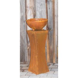 Patina dekorativ søjle "Lola" | Metal dekoration vintage søjle til have og hjem | 80 cm
