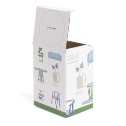 VASE CÉRAMIQUE AVEC BASE NATURELLE HF