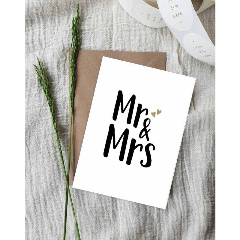 Ansichtkaart || Mr & Mrs