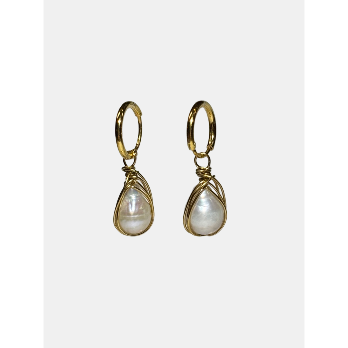 Teardrop Pearl Earrings