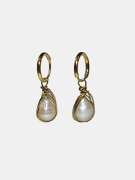 Teardrop Pearl Earrings