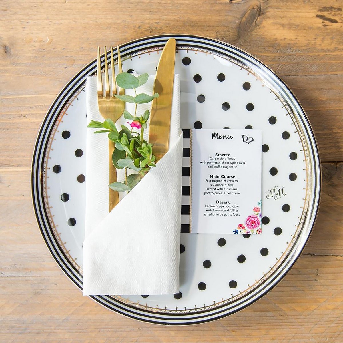 Melli Mello Nora Dots Dinerbord ø27cm