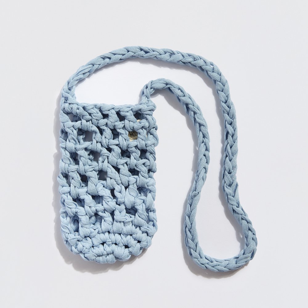 “Athena” håndlavet crossbody flaskeholder lavendel