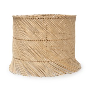 De rotan tafellamp kap - naturel