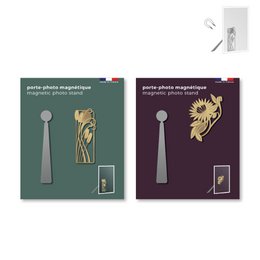 Display pełen 24 magnetycznych uchwytów na zdjęcia - secesja + bezpłatny wyświetlacz