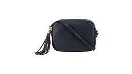 Cassette - Tutti Frutti Crossbody Bag, a stylish and versatile crossbody bag available in various colors including black, taupe, red, creamy white, light brown, khaki green, and mustard yellow.