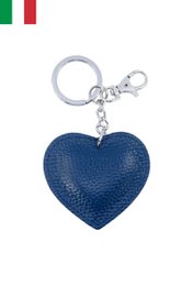 Llavero de piel de vacuno en forma de corazón Made in Italy ITPCL