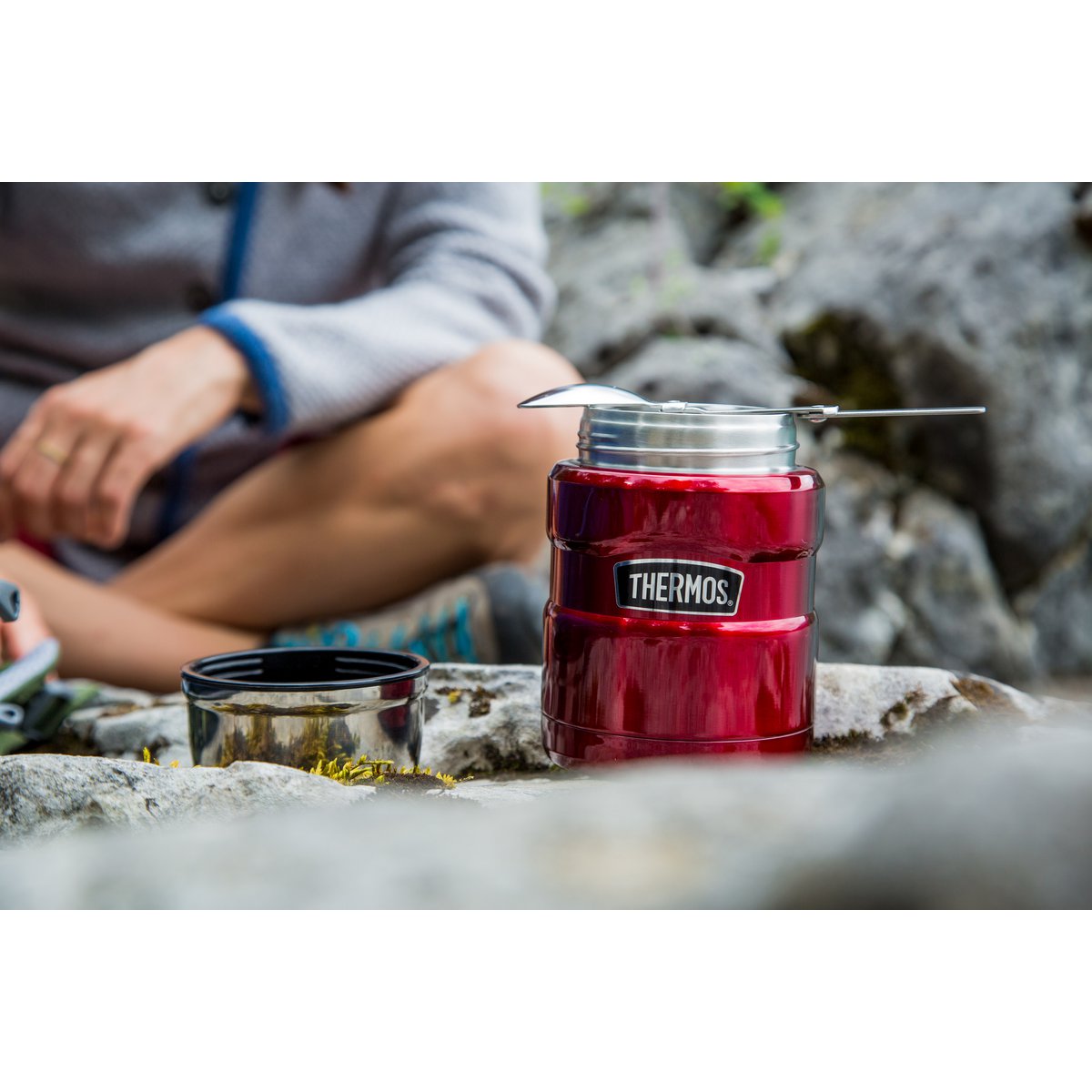 STAINLESS KING FOOD JAR 0.47L