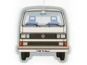 Volkswagen VW Vanagon T3 Bus Air Freshener - Piña Colada/White