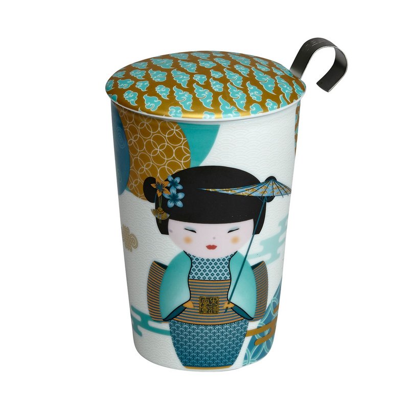 porcelænskrus TEAEVE® "New Little Geisha petrol"