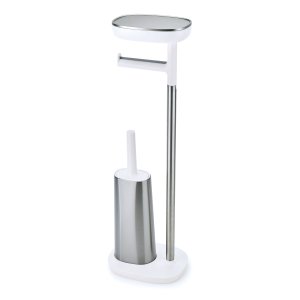 Joseph Joseph - Easystore toilet roll holder with toilet brush - silver