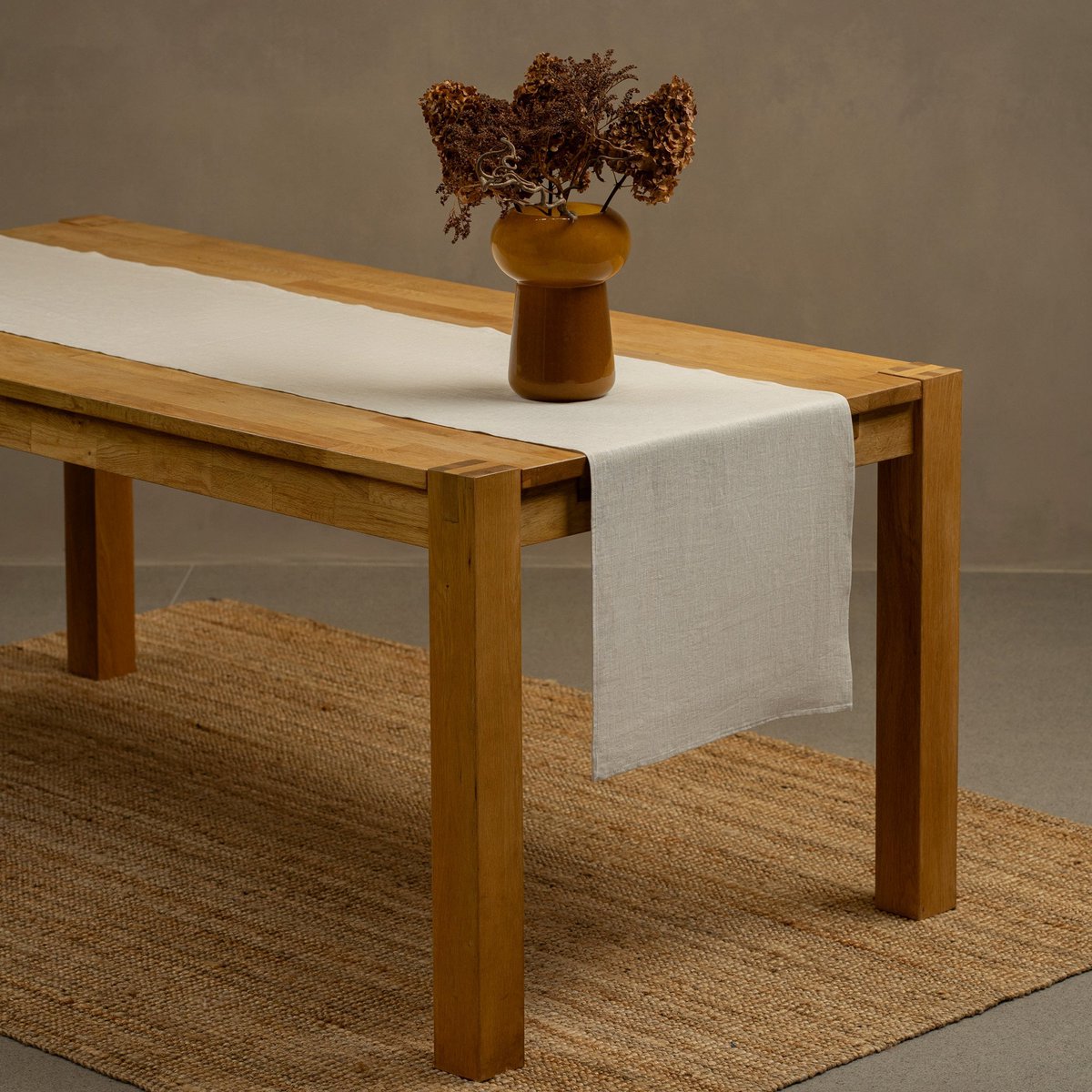 Lniany bieżnik na stół