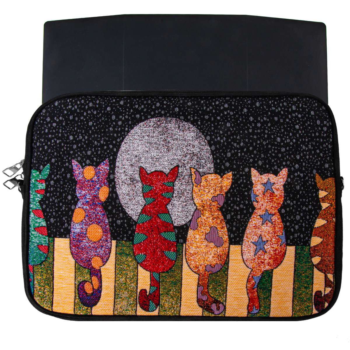 Laptoptasche - kat til månen - 38x28x2,5 cm
