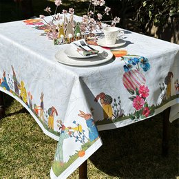 Quadratische und rechteckige Tischdecke – Osterhasen