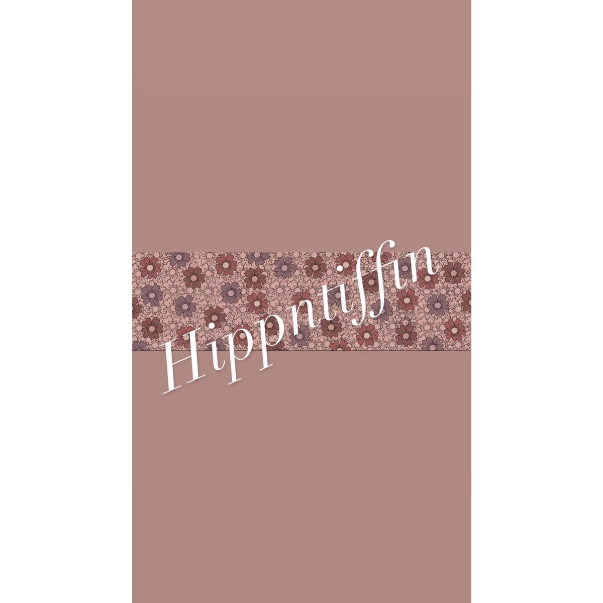 Tiffin - Brotdose - Rosa Blumen