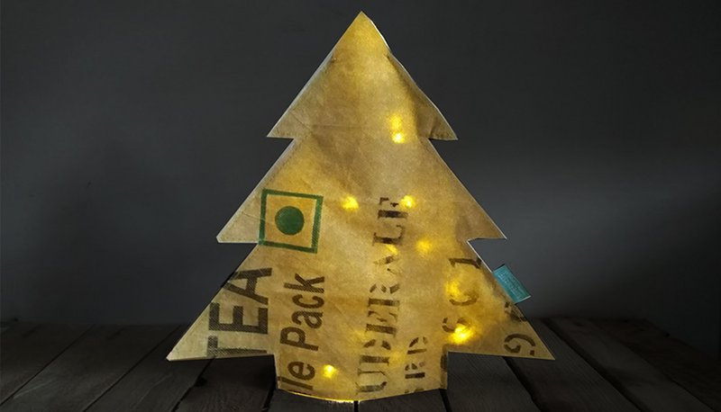 Flaske vase jul