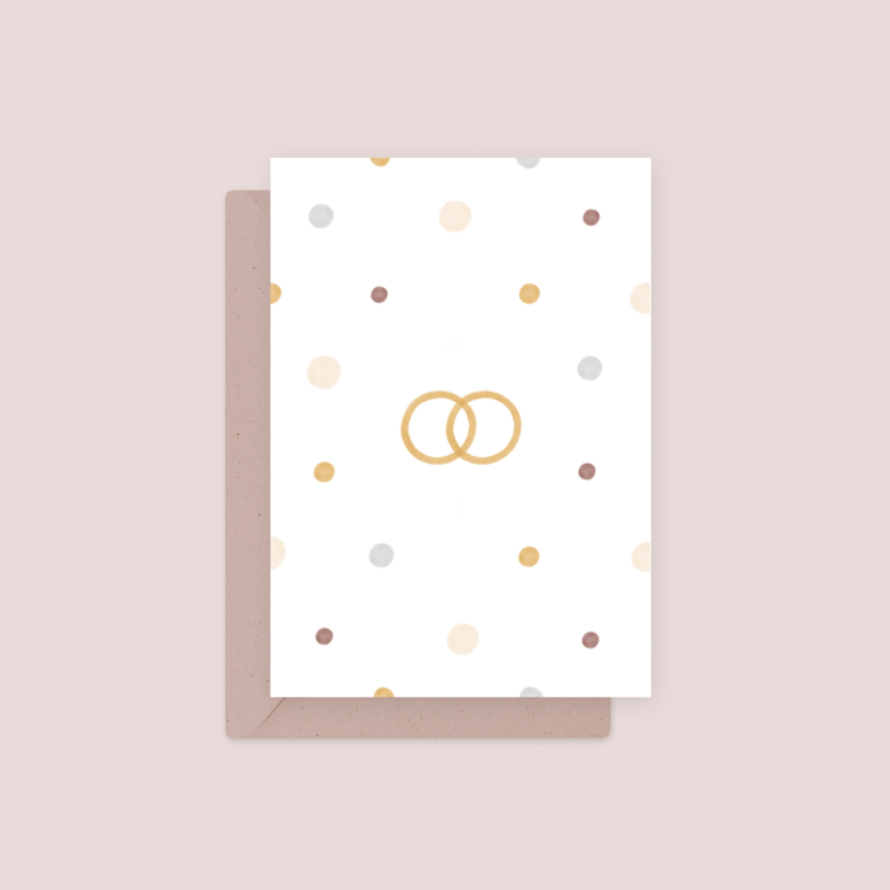 Eco Greeting Card — Rings, Dots and Circles