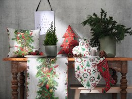 9529 tapete blanco / verde / rojo - 46X135