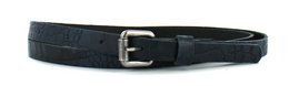 Leather Belt 1.5cm | crocodile print