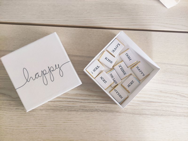 Reusable chalkboard chocolate box©