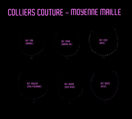COLLIER COUTURE MOYENNE MAILLE