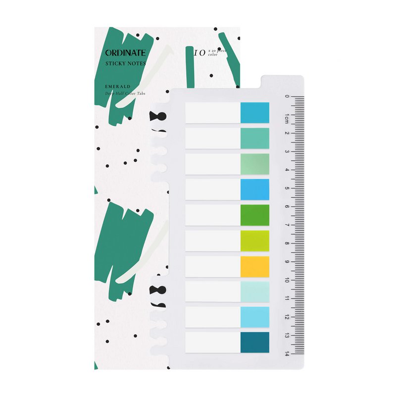 Emerald | Ordinate adhesive marker index tabs | Pagemarker | Book tabs | Sticky Notes | Self -adhesive adhesive marker | Small detention notes tabs