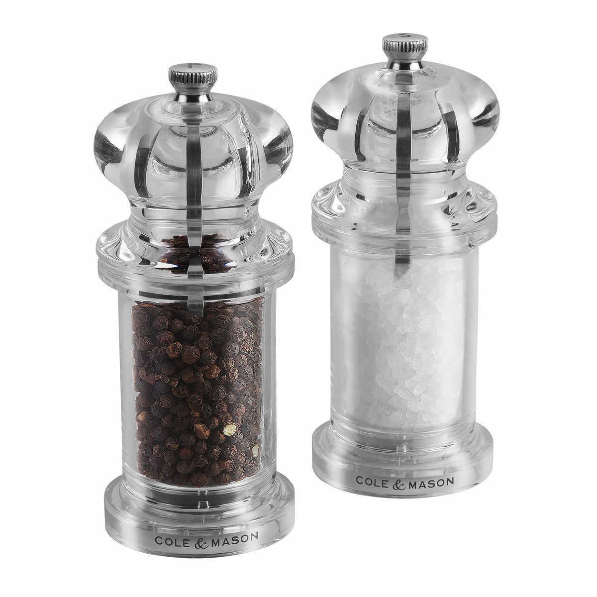 505 Pepper and Salt Mill Set in Acrylic 13.5cm