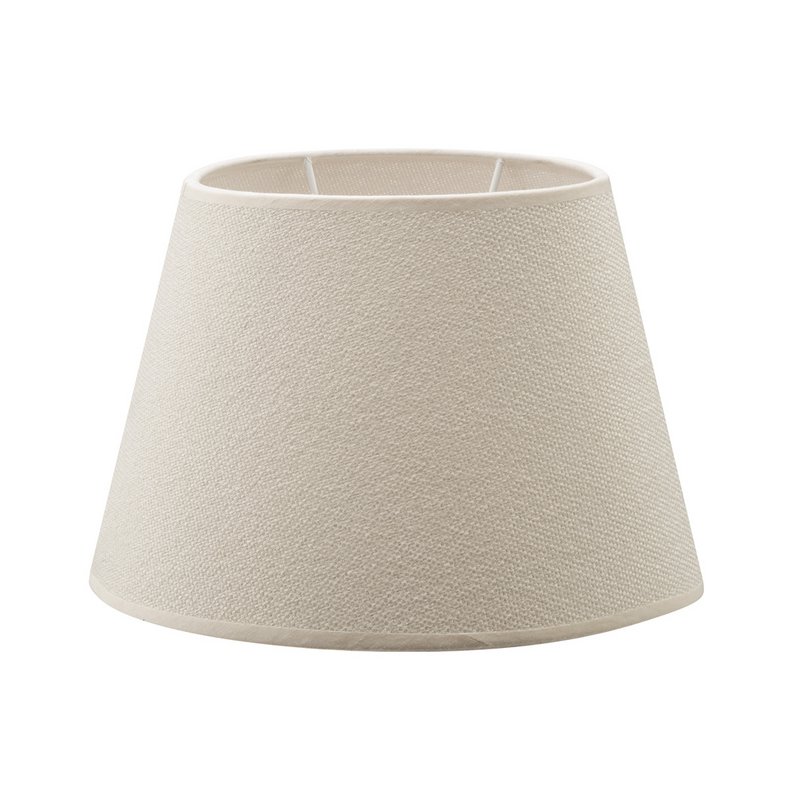 Home Sweet Home Fabric Lampshade Beige - 24 x 16 x 16 cm