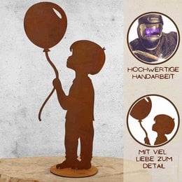 Dreng med ballon | Patina havedekorationsfigur